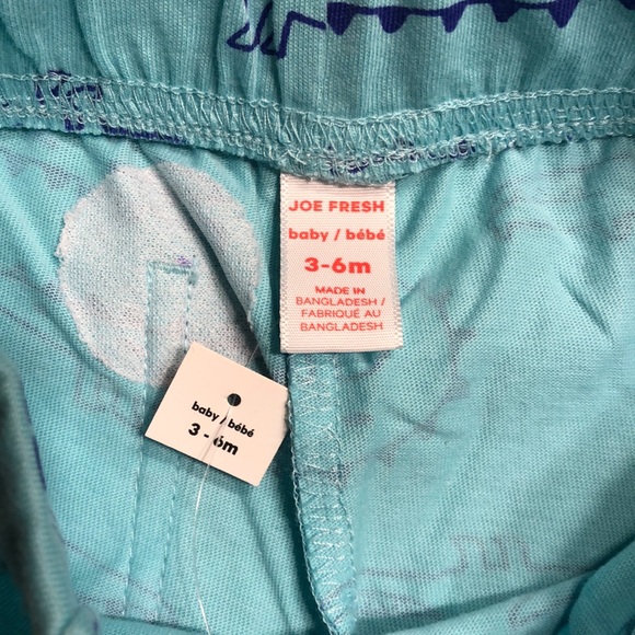 3-6 month old crocodile short - light blue with crocodiles in a dark blue - NWT - Picture 2 of 3